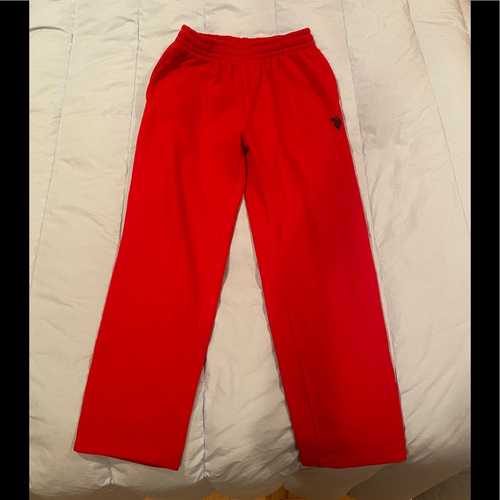Red U.S. Polo Assn. Sweatpants - Size Medium - Men